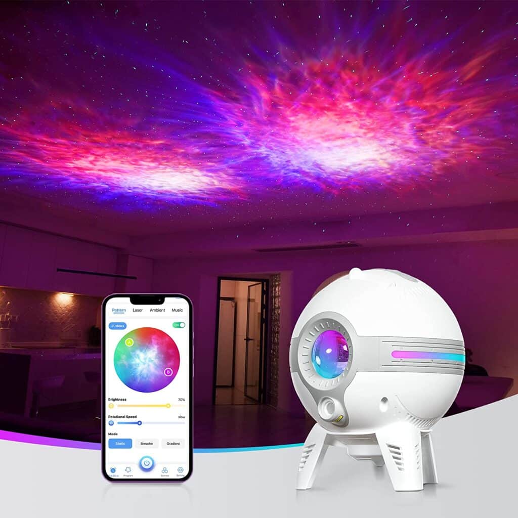 Best gifts ideas: woohlab Star Projector, Galaxy Projector for Bedroom, Timer&amp Remote Control, LED Nebula/Love/Star Ring Night Light Projector for Kids Room, Adults Home Theater, Party, Living Room Decor(Green Star)